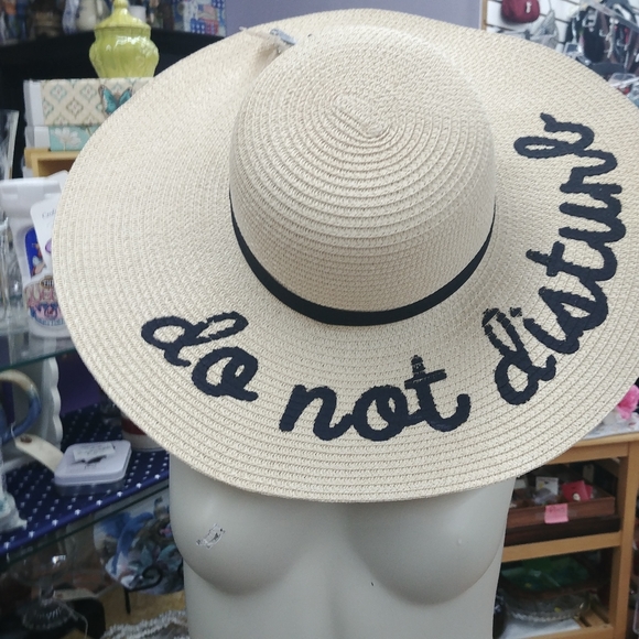 Accessories New Natural Straw Beach Hat Do Not Disturb Poshmark